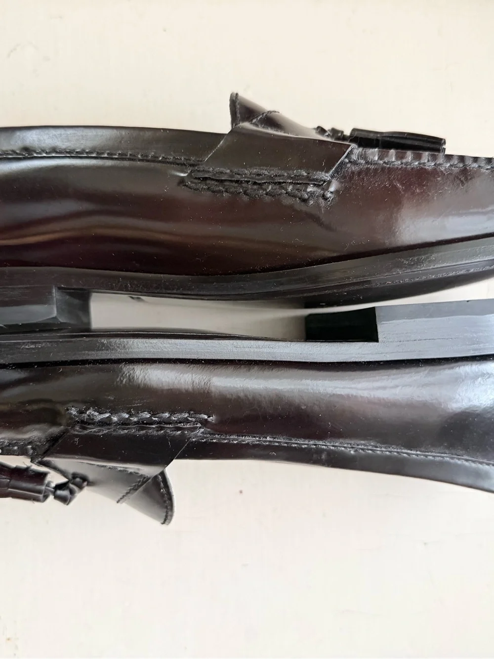 Cole Haan Men's Tassel Loafers in Dark Brown/Burgundy - Classic Slip-On Shoes